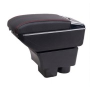 Подлокотник для Skoda Fabia II/Roomster 5J 2006-2015 c USB красная строчка